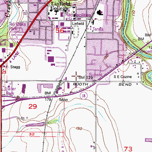 Topographic Map of Sue Buel Elementary School, OR
