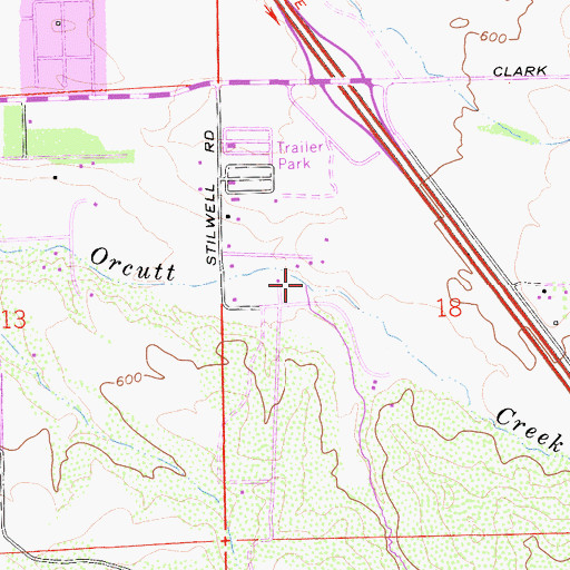 Topographic Map of Solomon Canyon, CA