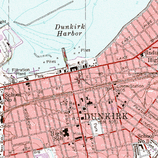 Topographic Map of Friendship Baptist Church, NY