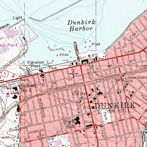 Topographic Map of Good Hope Baptist Church, NY