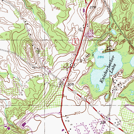 Topographic Map of Stones Mobile Manor, NY