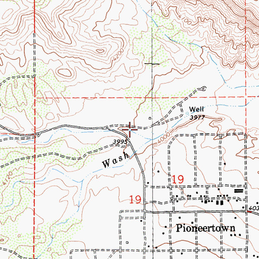 Topographic Map of Sorrel Horse Canyon, CA