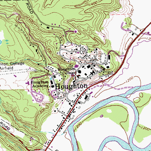 Topographic Map of Lambein Hall, NY