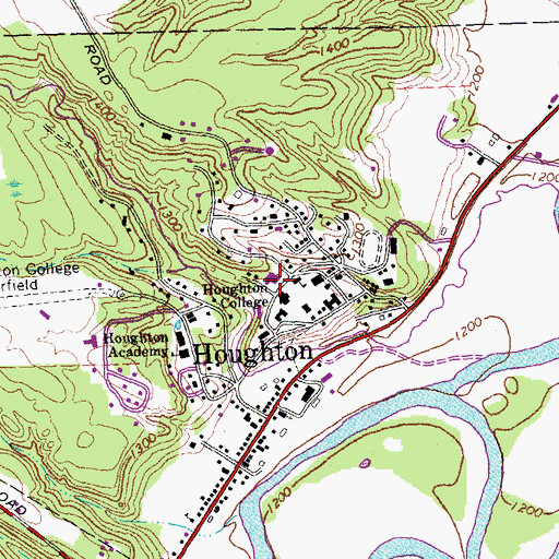 Topographic Map of Paine Science Center, NY