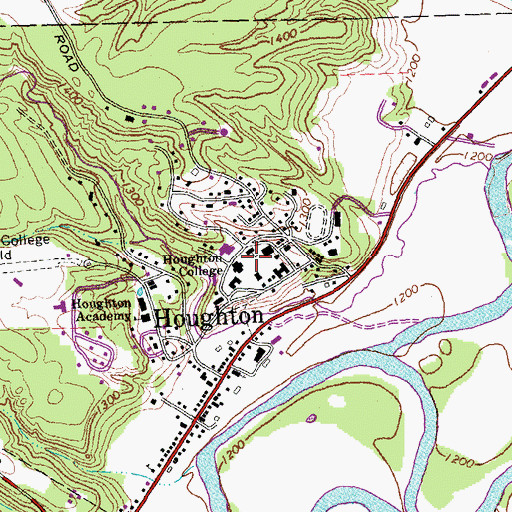 Topographic Map of Luckey Building, NY