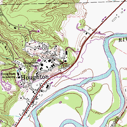 Topographic Map of Stevens Art Studio, NY