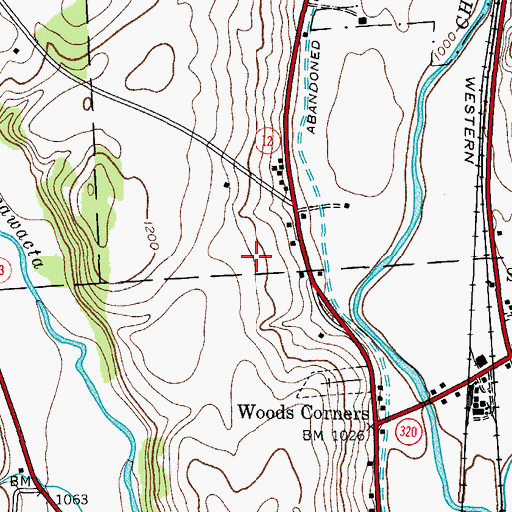 Topographic Map of Valley View Mobile Home Park, NY