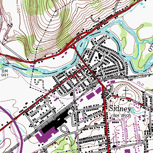 Topographic Map of Saint Paul Episcopal Church, NY