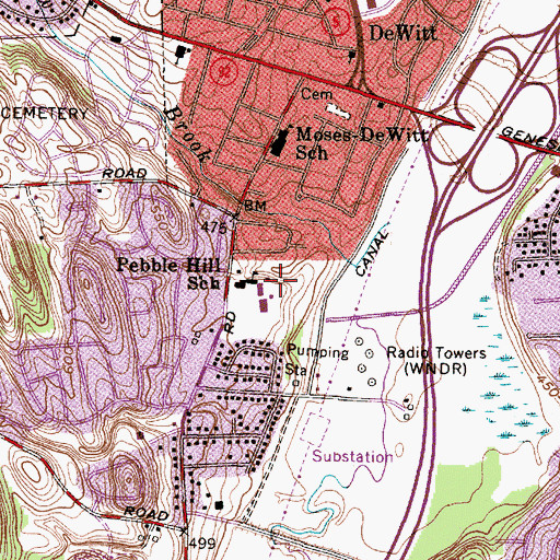 Topographic Map of McNeil Science And Communications Center, NY