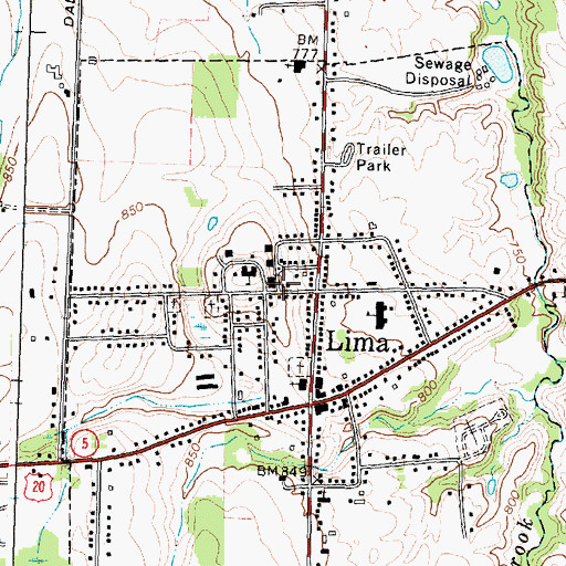 Topographic Map of College Hall, NY