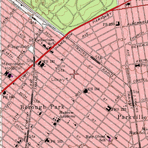 Topographic Map of Radio Theatre (historical), NY