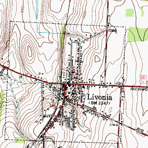 Topographic Map of Saint Josephs Roman Catholic Church, NY