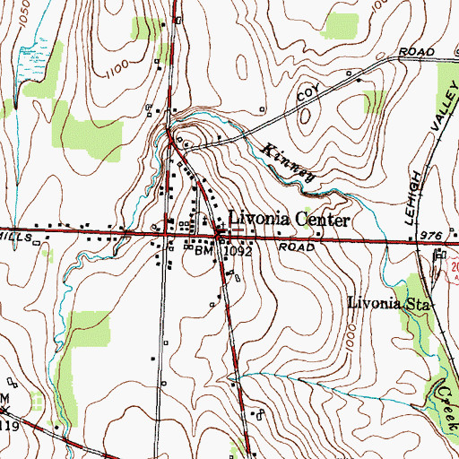 Topographic Map of Saint Michael's Roman Catholic Church, NY