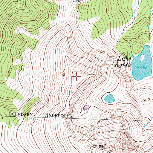 Topographic Map of Braddock Peak, CO