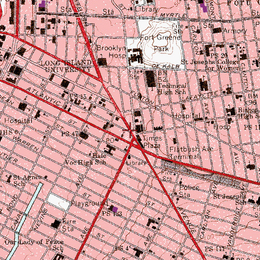 Topographic Map of Oxford Theater (historical), NY
