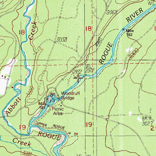 Topographic Map of Turner Drop, OR
