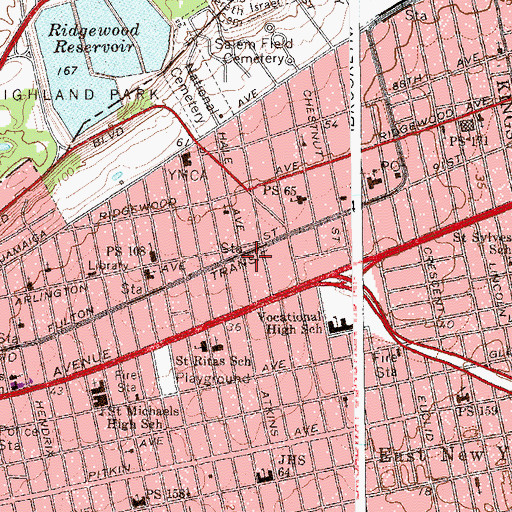 Topographic Map of Norwood Theatre (historical), NY