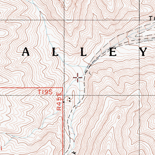 Topographic Map of South Fork Trail Canyon, CA