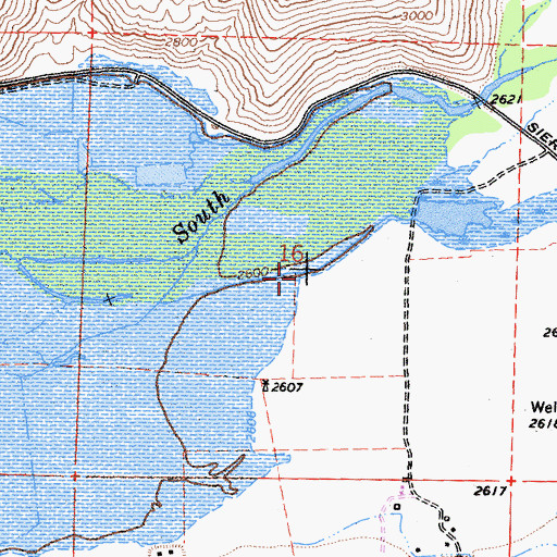 Topographic Map of South Fork Valley, CA