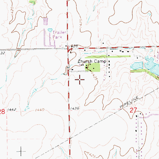 Topographic Map of Explorer Elementary School, KS
