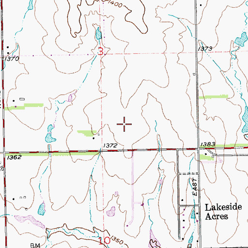 Topographic Map of Trinity Academy, KS