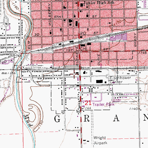 Topographic Map of Saint Andrews Elementary School, KS