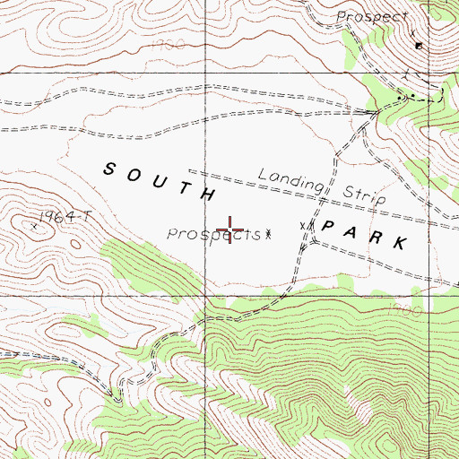Topographic Map of South Park, CA