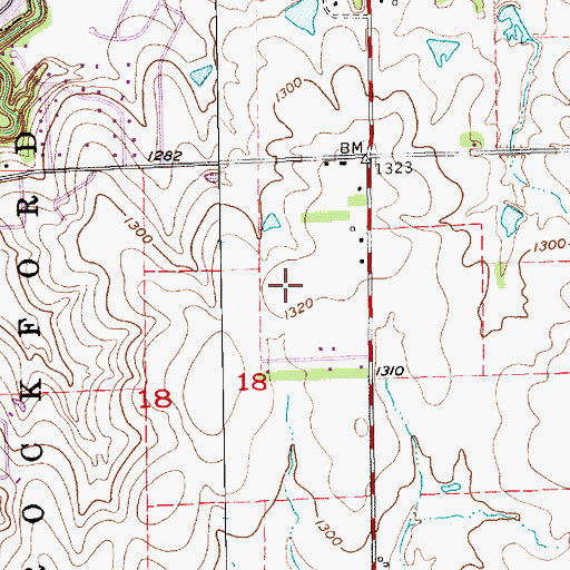 Topographic Map of Park Hill Elementary School, KS