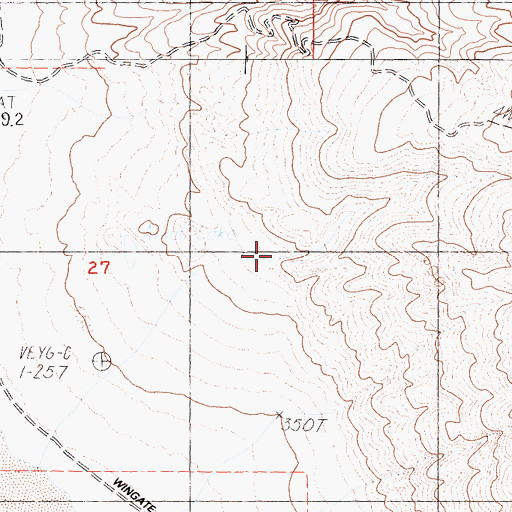 Topographic Map of South Park Canyon, CA