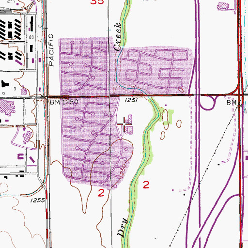 Topographic Map of Schilling Elementary School, KS