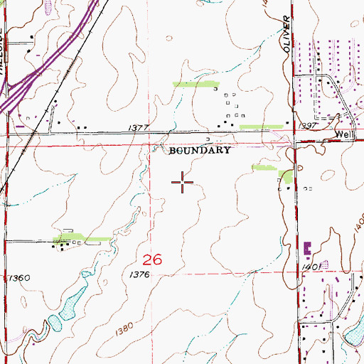 Topographic Map of Stucky Middle School, KS