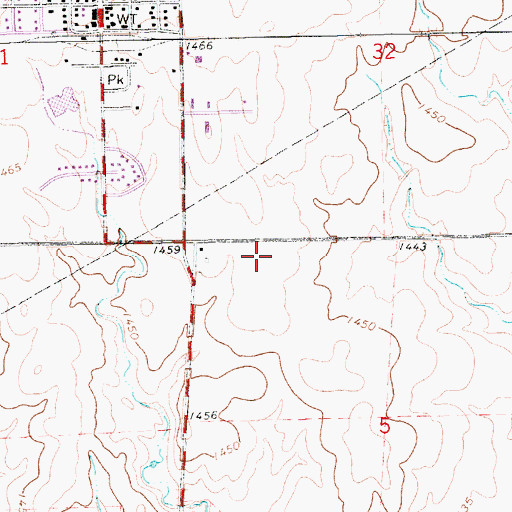 Topographic Map of Goddard Academy, KS