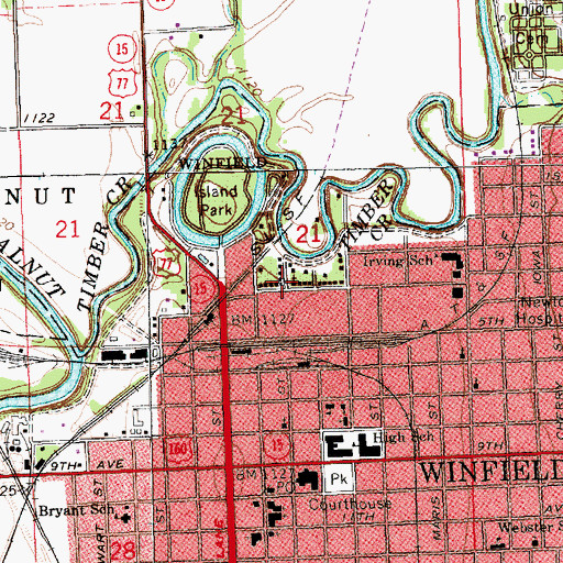 Topographic Map of Community Learning Center, KS
