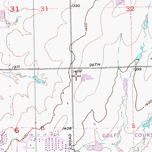 Topographic Map of Central Christian Academy, KS