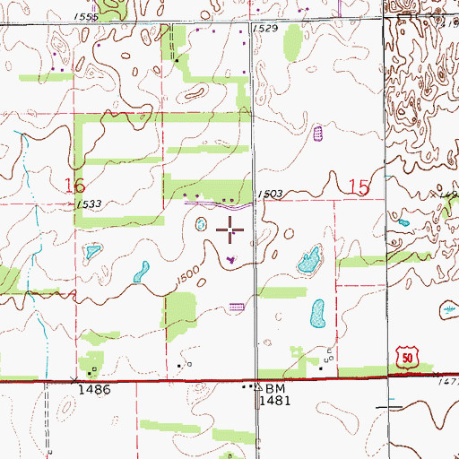 Topographic Map of Victory Village Christian Academy, KS