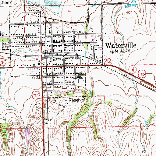 Topographic Map of Valley Heights Kinder - Prep / Preschool, KS