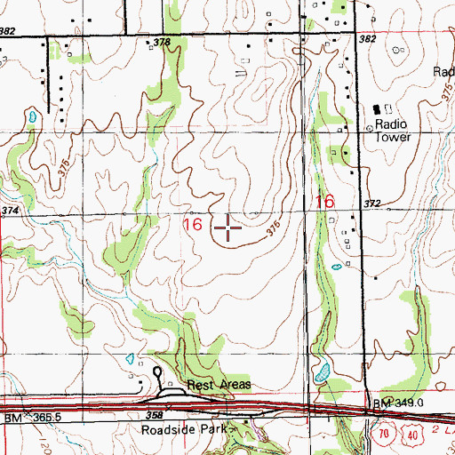 Topographic Map of Spring Valley Elementary School, KS