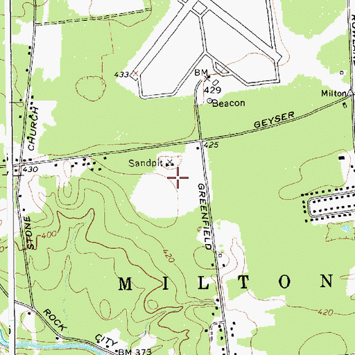 Topographic Map of Milton Light Industrial Park, NY