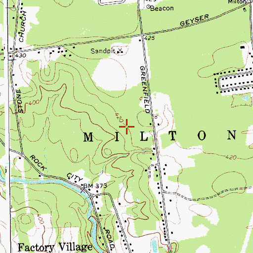 Topographic Map of Hidden Acres Mobile Court, NY