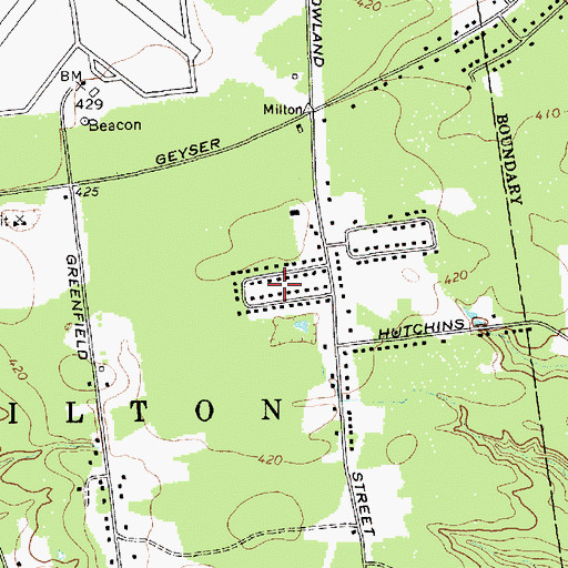Topographic Map of Geyser Gates, NY