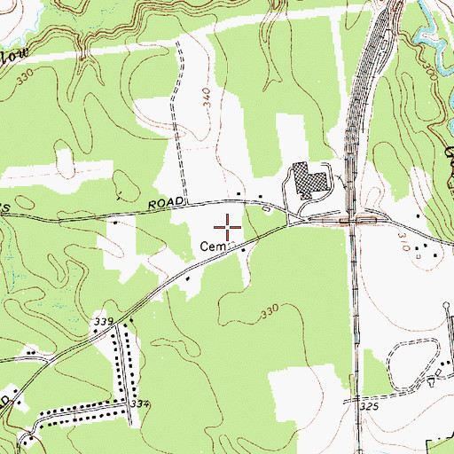 Topographic Map of Geyser Park, NY