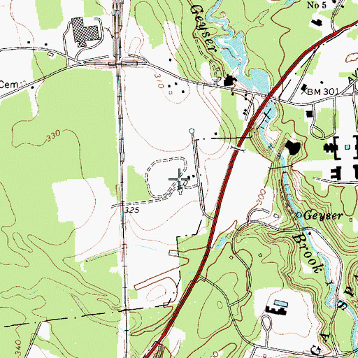 Topographic Map of The Springs, NY