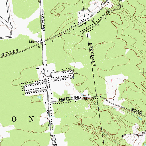 Topographic Map of Milton Manor, NY