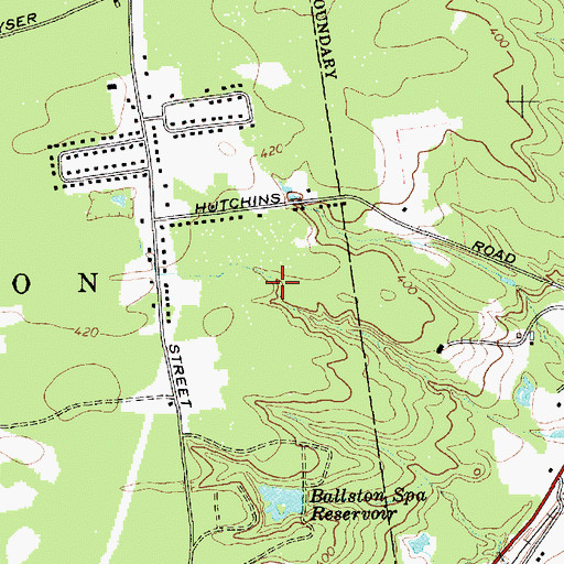 Topographic Map of Coachman Estates, NY