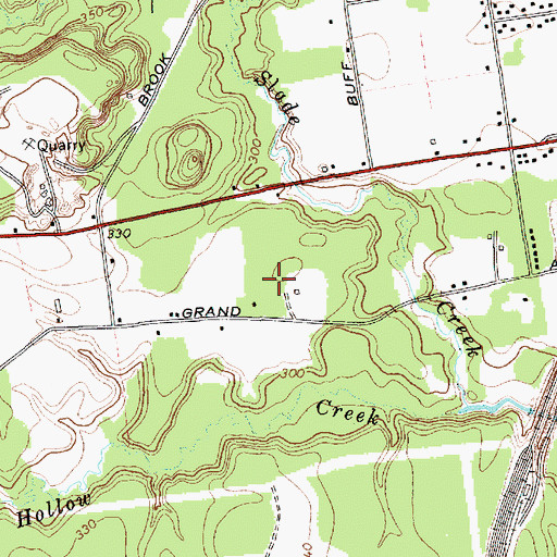 Topographic Map of Sherwood Forest, NY
