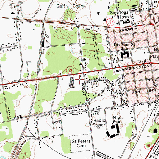 Topographic Map of West Hill Plaza Shopping Center, NY