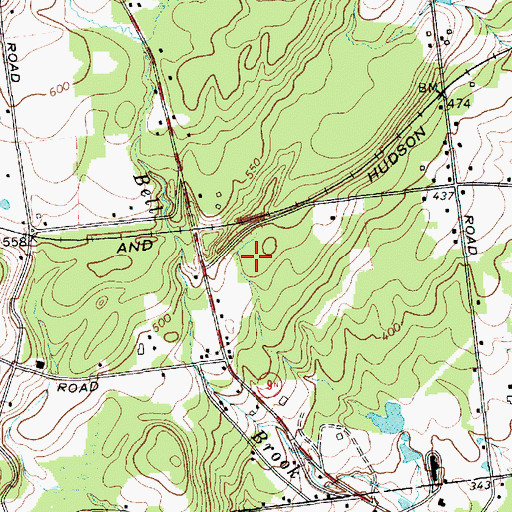 Topographic Map of Daniel Corners Trailer Park, NY
