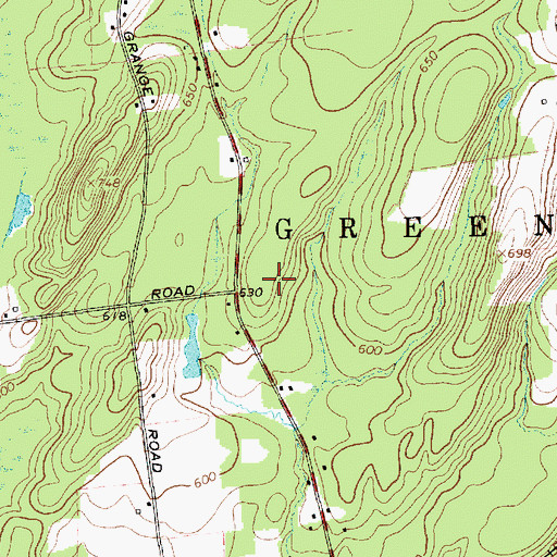 Topographic Map of Brookview Village Mobile Home Park, NY