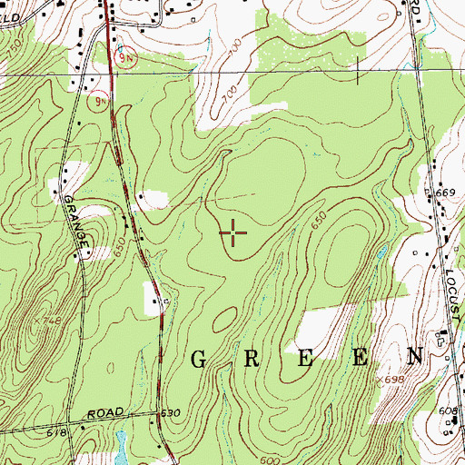 Topographic Map of Sabre Springs, NY