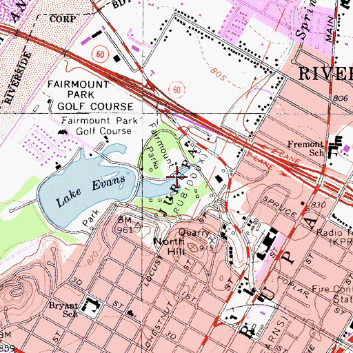 Topographic Map of Spring Brook, CA
